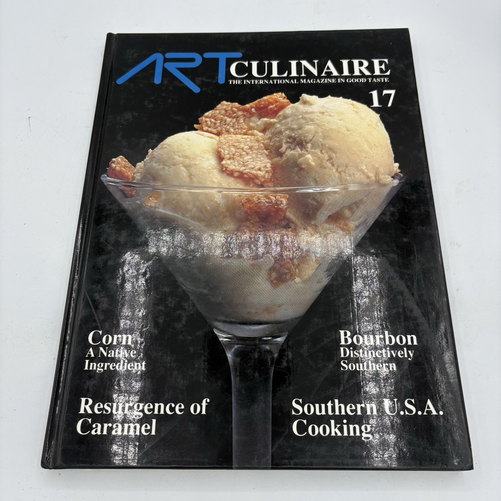 Art Culinaire 17 International Magazine Good Taste Mitterer Hardcover 1990 Vtg